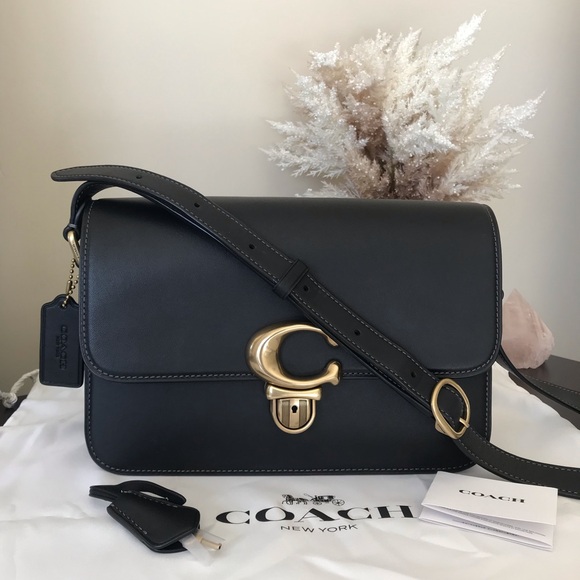 Coach Studio Leather Shoulder Crossbody Bag - Picture 15 of 16